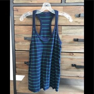 Lululemon Every Yogi Tank navy & green stripe, 6